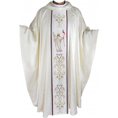 Chasuble brodée et son étole