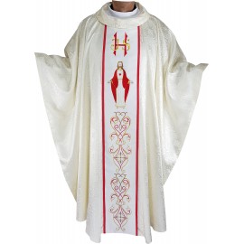 Chasuble brodée et son étole