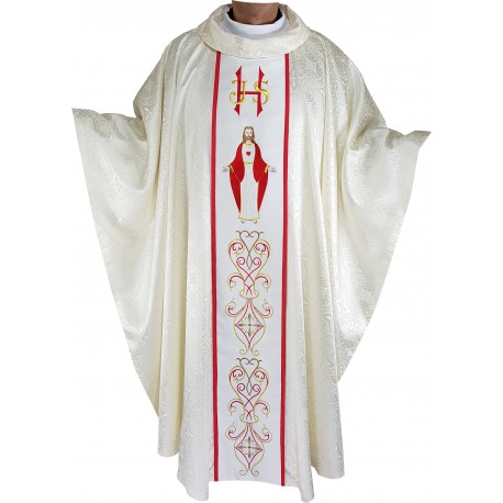 Chasuble brodée et son étole