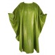 Chasuble et son étole en tissu damassé