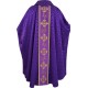 Chasuble et son étole en tissu damassé