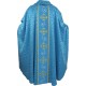 Chasuble et son étole en tissu damassé