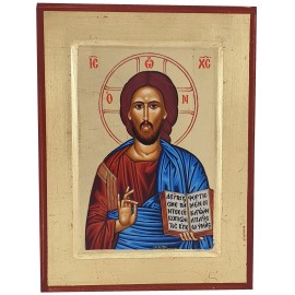 Icône peinte Christ Pantocrator