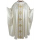 Chasuble et son étole en tissu damassé