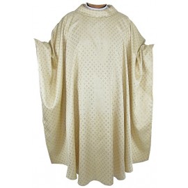 Chasuble en polyester et acétate.